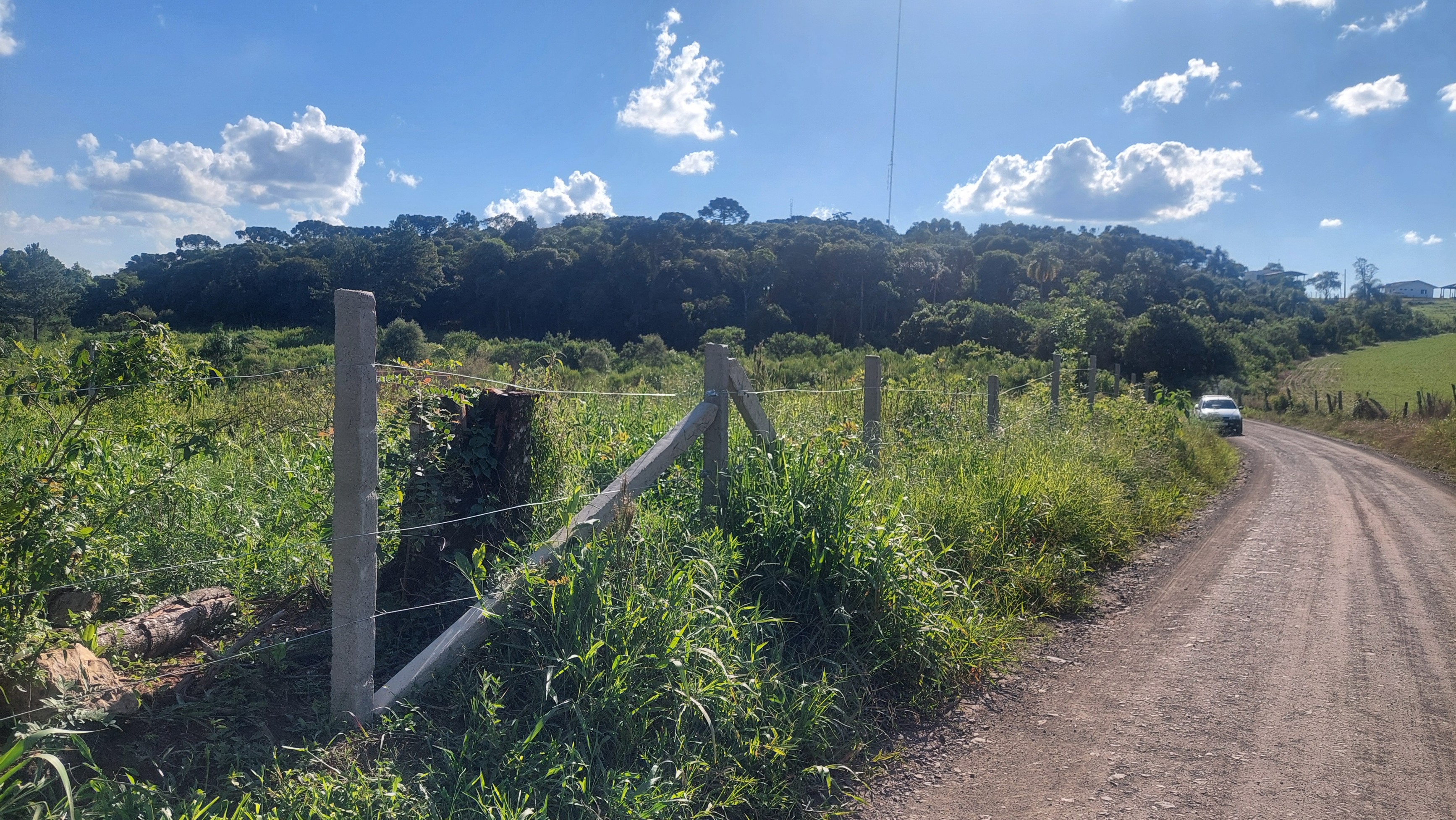 Imagem do Lote com 600 m2 - 15x40 - cercado. frente para estrada municipal da Barra Grande em Três Barras