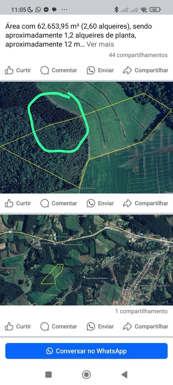 Imagem do A VENDA - TERRENO RURAL COM 62.683,95 M2 - LOCALIDADE D PEDRA BRANCA