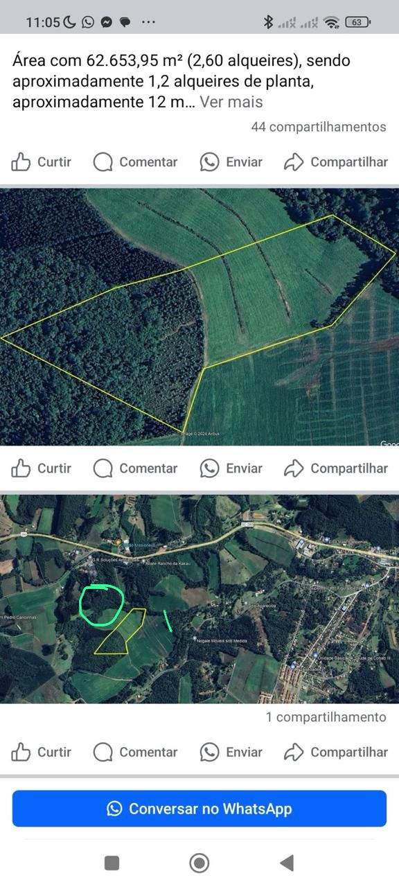 Imagem do A VENDA - TERRENO RURAL COM 62.683,95 M2 - LOCALIDADE D PEDRA BRANCA
